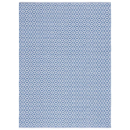 Safavieh 9 x 12 ft. Montauk Hand Woven Rectangle Rug Ivory & Blue MTK716C-9